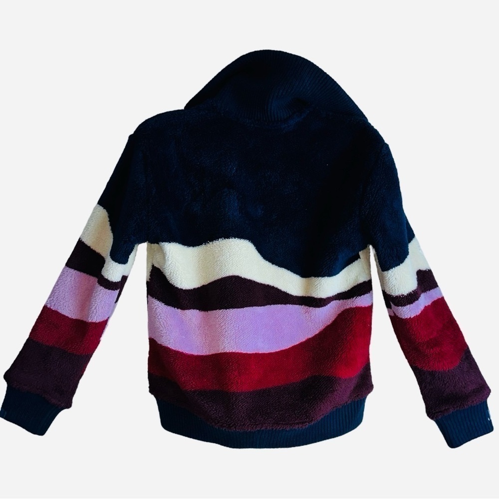 Faherty Womens Size XS High Pile Fleece Mountain Sunrise Full Zip Jacket NWT - Picture 4 of 8